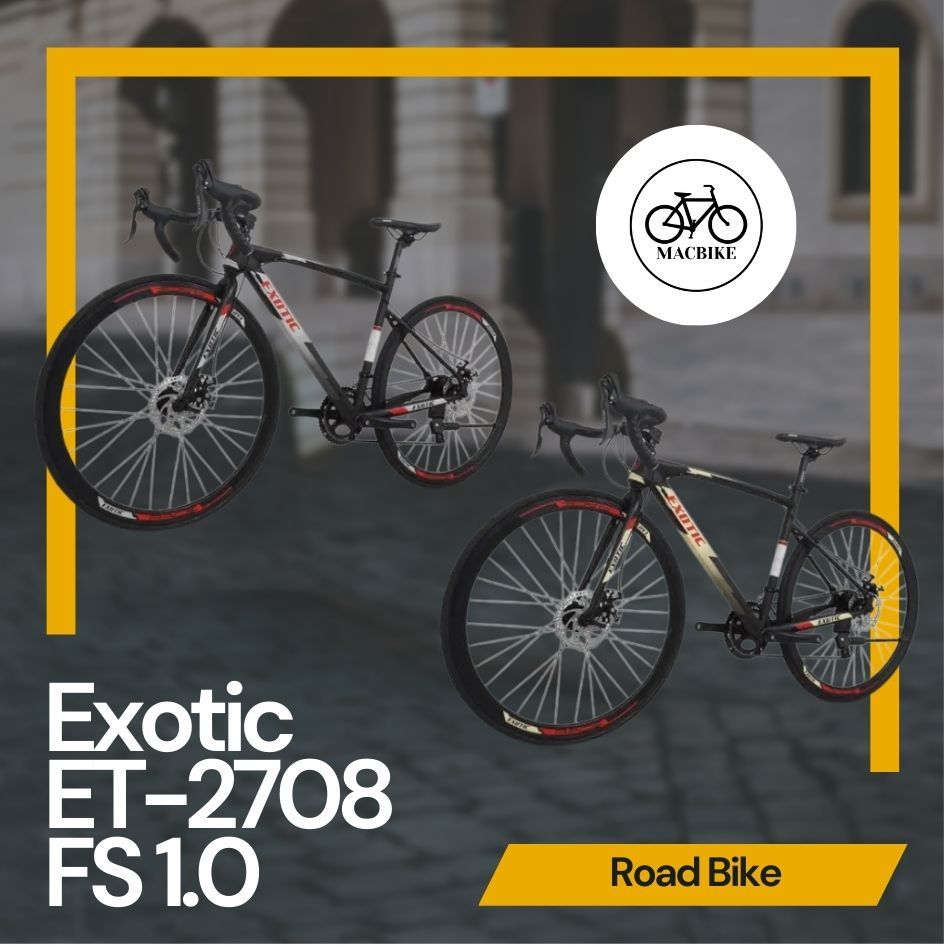 SEPEDA ROADBIKE EXOTIC ET-2708 FS 1.0 700X25C Hi-ten stel