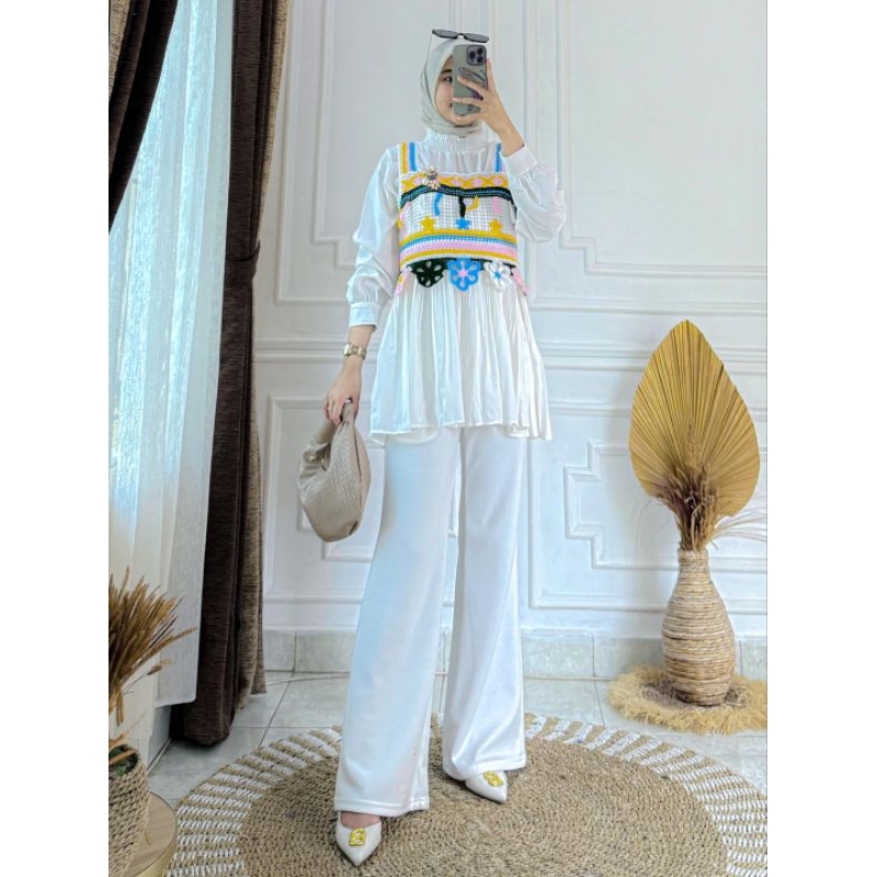 ATASAN / BLOUSE SILK IMPORT MIX RAJUT IMPORT