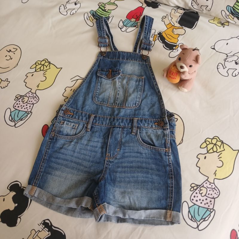 Overall Denim Jumpsuit Jeans Anak Perempuan Oshkosh 8 tahun Original Preloved