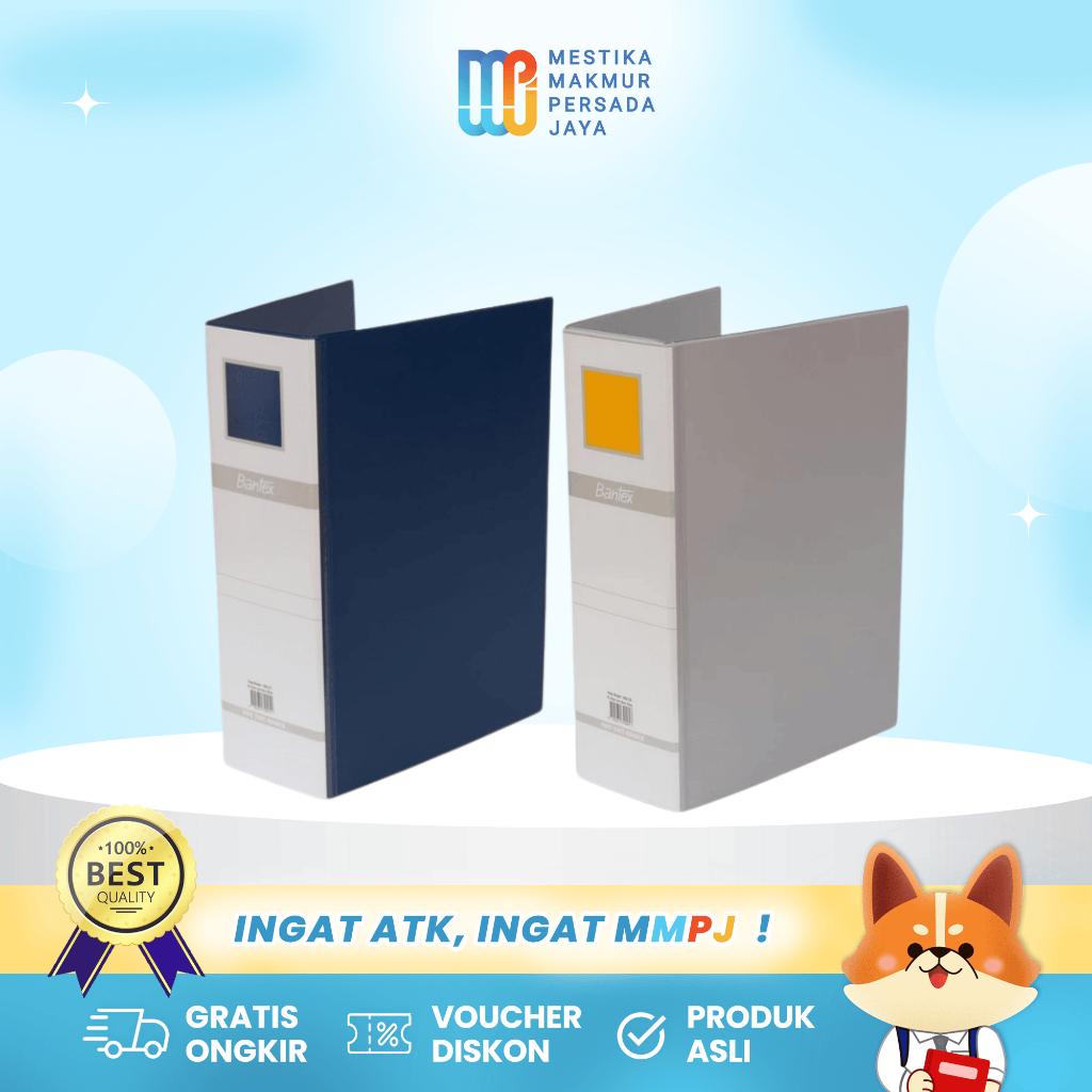 

Bantex Post Binder Folio 2 Ring 80mm Tempat Penyimpanan Berkas Dokumen File 1392