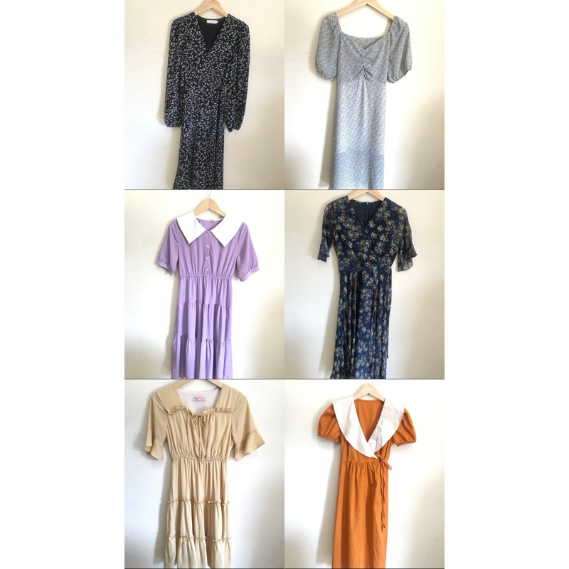 PAKET USAHA (PU) DRESS ALA KOREA 6Pcs