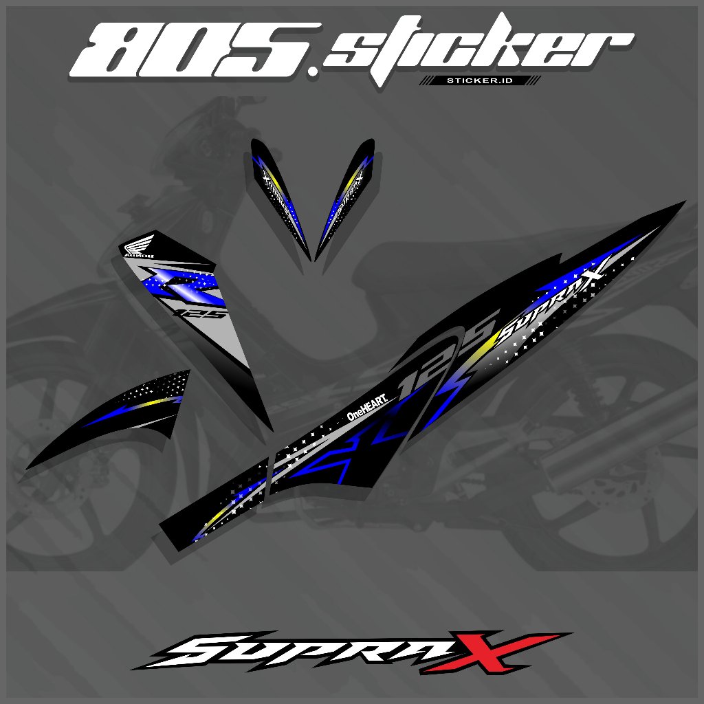 STRIPING STIKER SUPRA X 125/STIKER MOTOR SUPRA X/STRIPING SUPRA X 125 LAMA