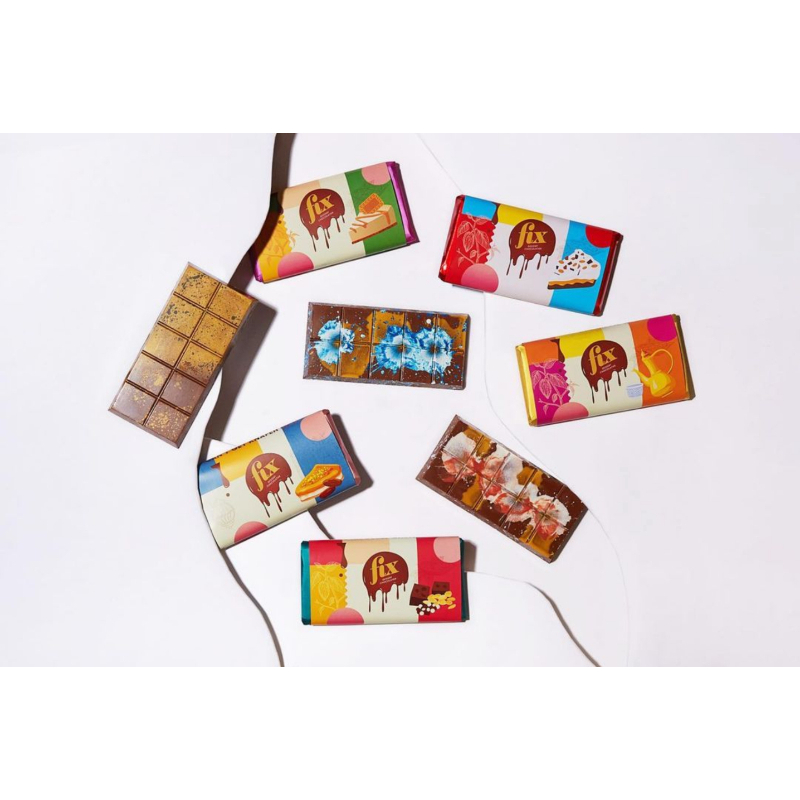 

pink Fix dessert chocolatier , chocolate dubai viral pistachio knafeh , Fix Chocolate Premium, Fix