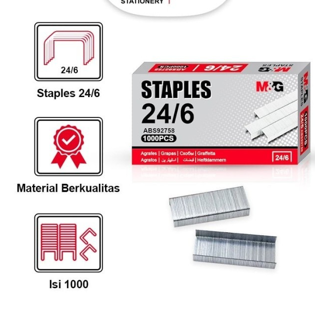 

M&G Refill Staples 24/6 ABS92758 - Refill Staples Besar M&G/PCS