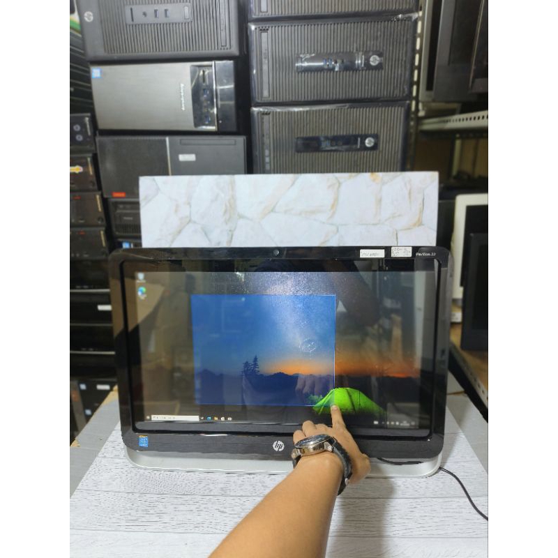 Ready Pc All in one hp Pavilion 22 Core I3-4150T Ram 8GB HDD 1TB Layar Touchren