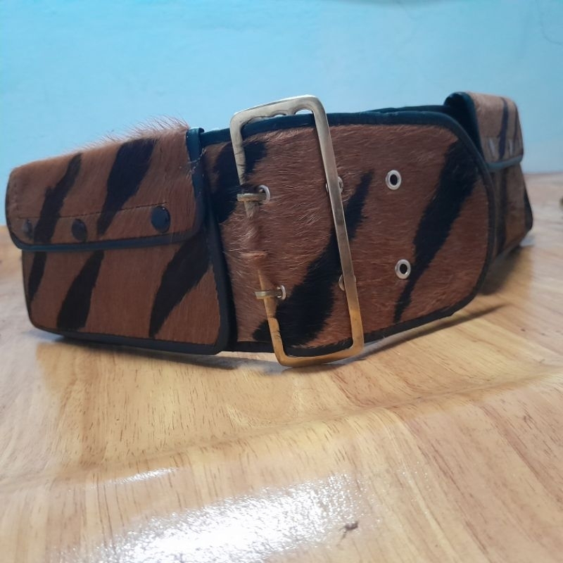 SABUK OTOK Tanpa wadah r*k*k UKURAN LEBAR timangan 11CM MOTIF MACAN| SABUK KULIT MOTIF COREK | SABUK