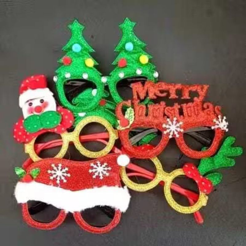 Kacamata NATAL MERRY CHRISTMAS UNTUK ANAK & DEWASA UNISEX / AKSESORIS NATAL / READY MAKASSAR
