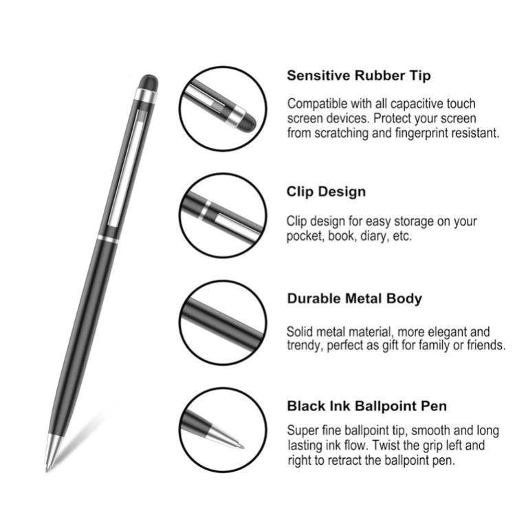 

Pulpen 2 IN 1 pen stylus touch stick holder stand hp mobile Ipen Pulpen Ballpoint Gel Pen Office Tinta Hitam