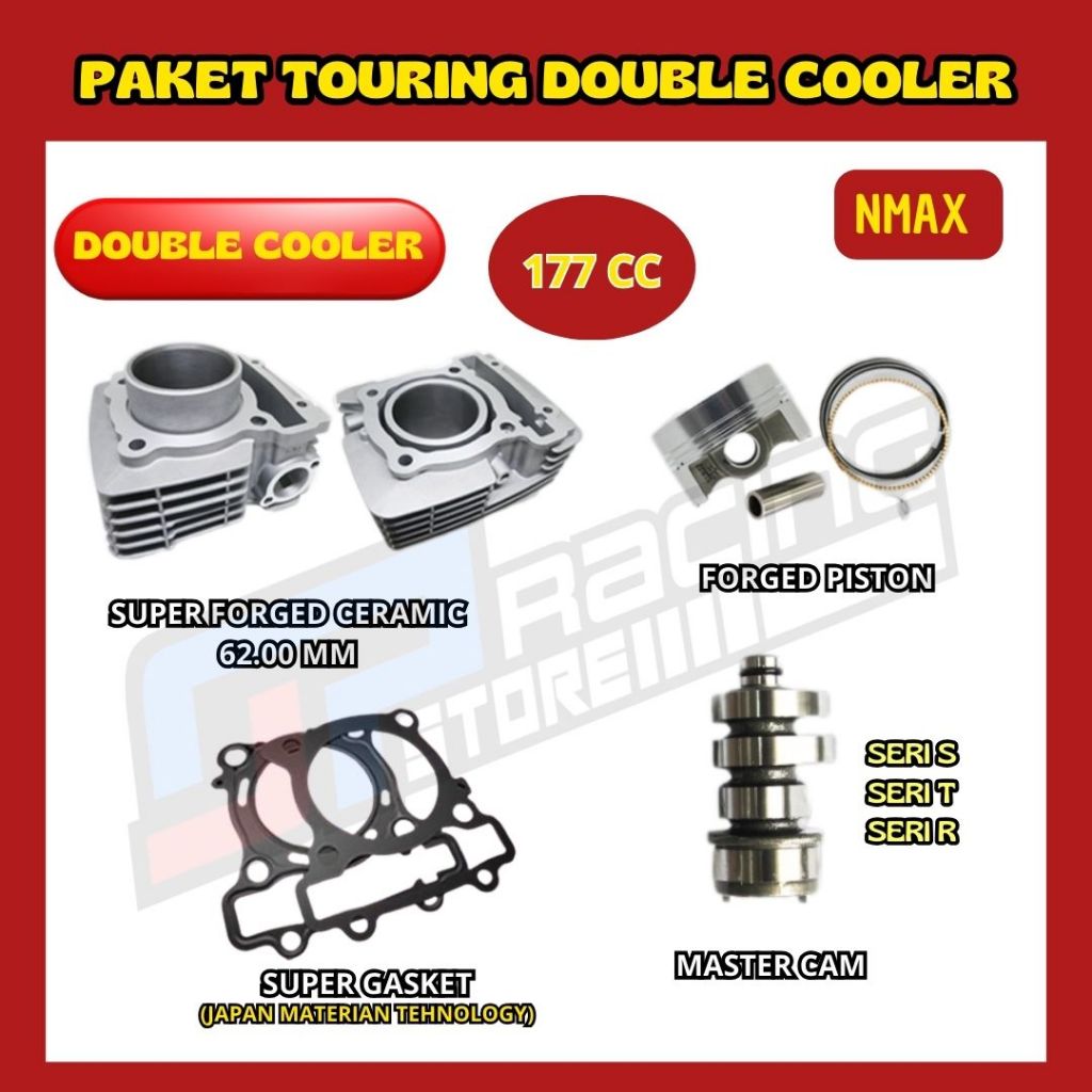 Paket Bore UP Nmax-Aerox - Blok Cast Iron - Piston 62 - Master Cam - BRT Paket Touring 1
