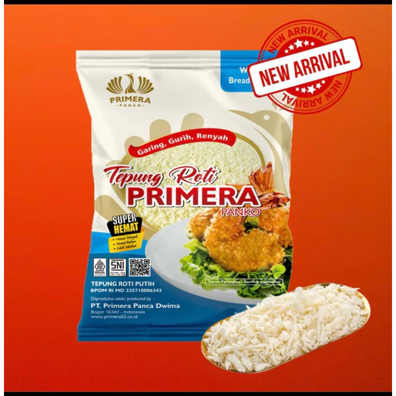 

Primera Panko White//Tepung Roti White 900Gram kemasan Asli