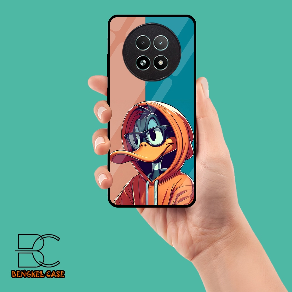 (BS83) Case Kilau Realme 13 I Casing Hp Realme | Pelindung Smartphone Motif DUCK
