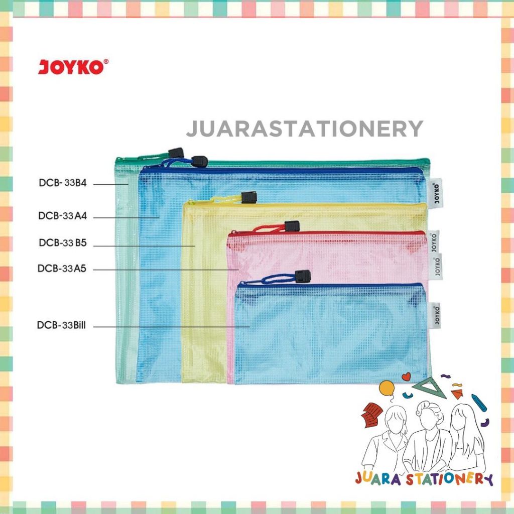 

Document Bag Joyko Map Zipper Giro Bill A5 B5 A4 B4 Warna Warni / Pouch Zipper / Pouch Sleting Seleting / Dompet Sleting Seleting / Folder / Organizer / Tempat Alat Tulis / Kotak Pensil / Tepak Pensil / Tempat Kertas