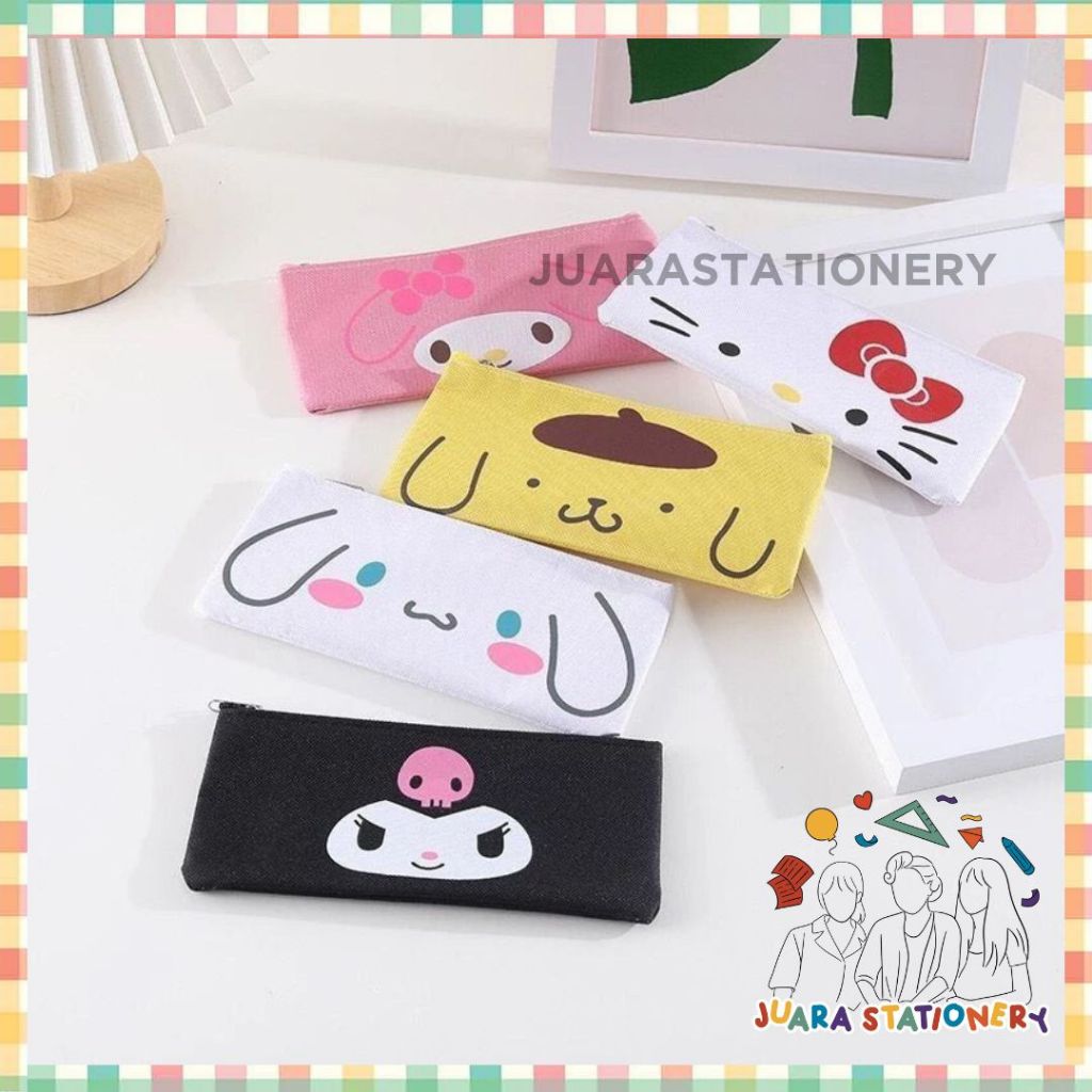 

Tempat Pensil Canvas Sanrio Hello Kitty / Tepak Pensil / Pencil Case (781)