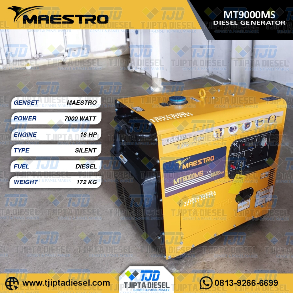 DIESEL GENERATOR GENSET SOLAR MAESTRO MT9000MS - 7000 Watt