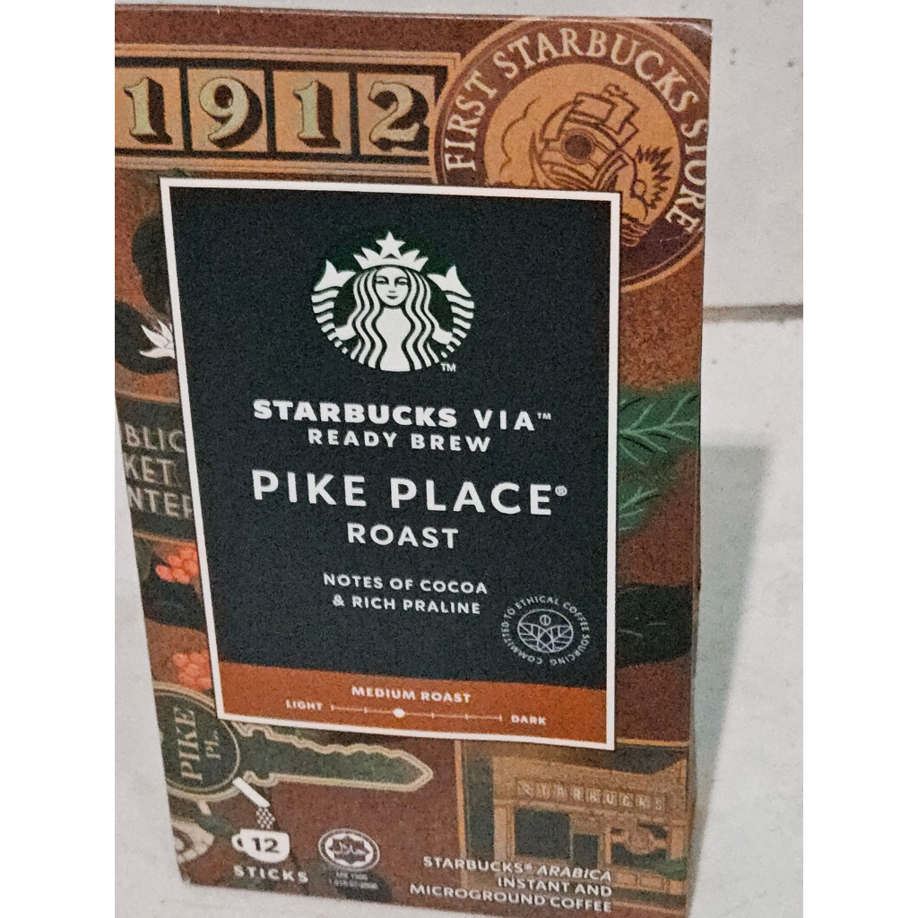 

Starbucks Via Pike Place Roast 12 Sticks