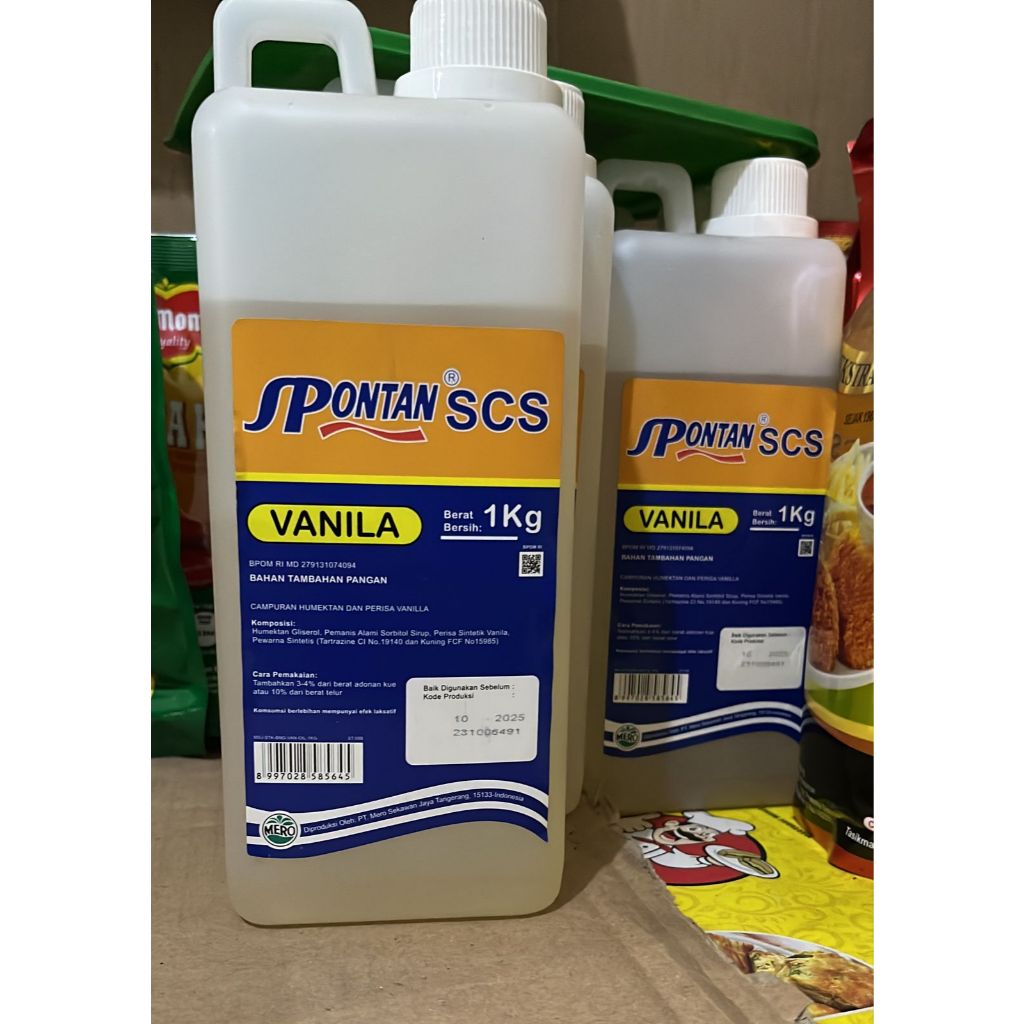 

(14-BF) perisa makanan Spontan SCS 1kg Vanilla SPONTAN scs VANILLA