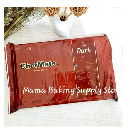 

CHEFMATE Dark Chocolate Compound Dark Cokelat Coklat Kompon Hitam 500 gr