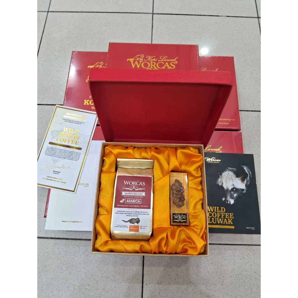 

Worcas Kopi Luwak Liar Arabica Gayo Per 100gram Large box