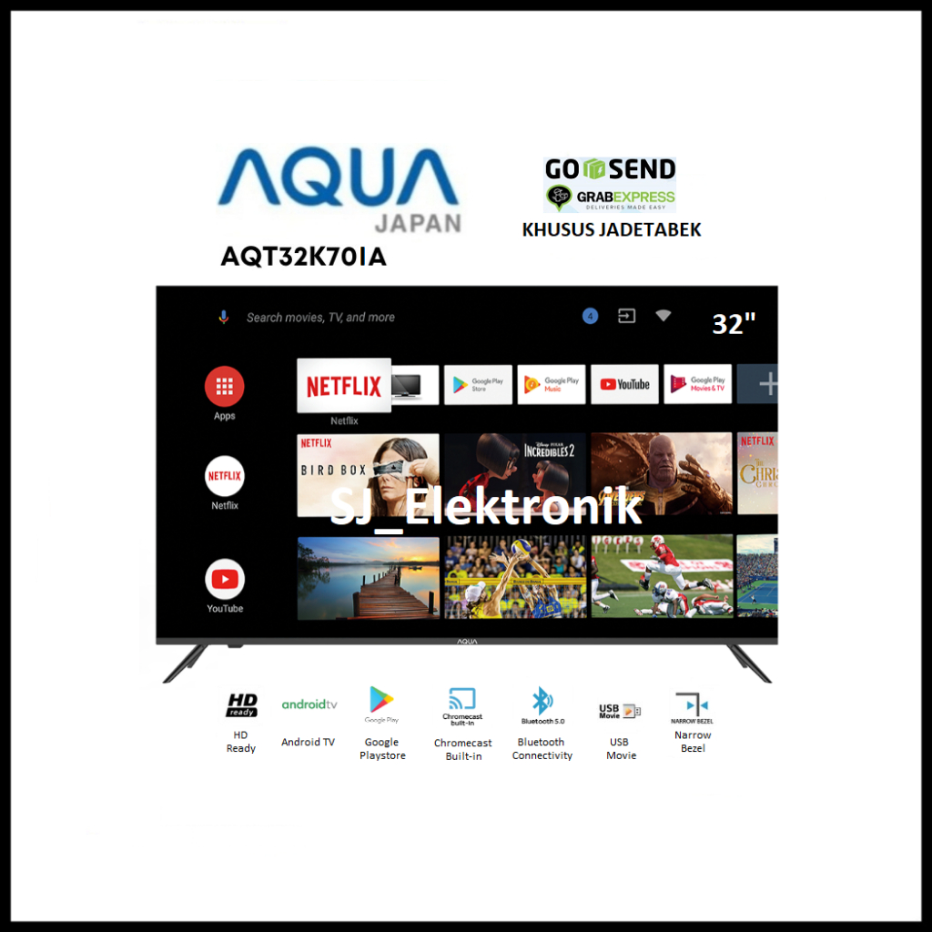 Aqua 32K701A HD Android TV | Aqua Japan LED TV 32 Inch AQT32K701A