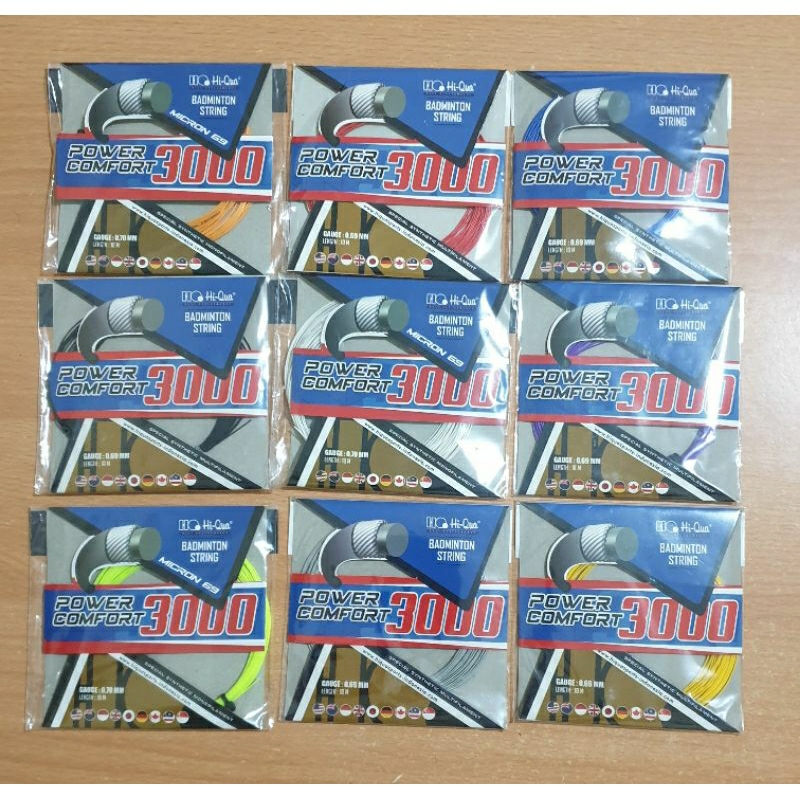 SENAR BADMINTON HIQUA POWER COMFORT 3000. ORIGINAL