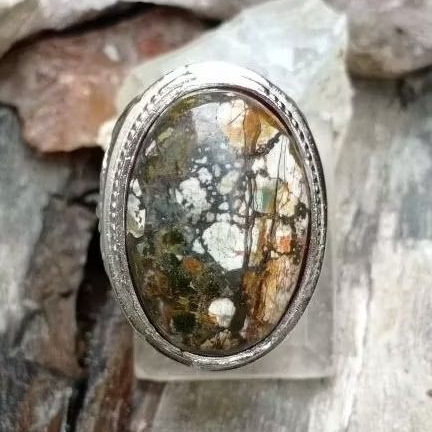 Cincin batu natural Pirus Indonesia asli Garut unik bukan Pirus persia Hubei atau Tibet