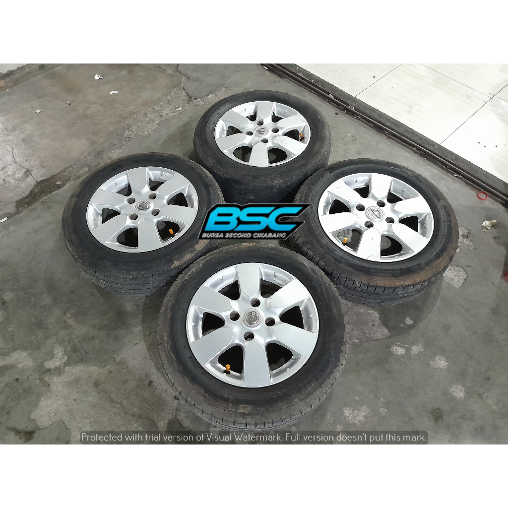 Velg Mobil Bekas R15 Ori Oem Livina Pcd 4x114,3 Plus Ban Ring 15 Avanza Xenia Carry Latio Confero Pe