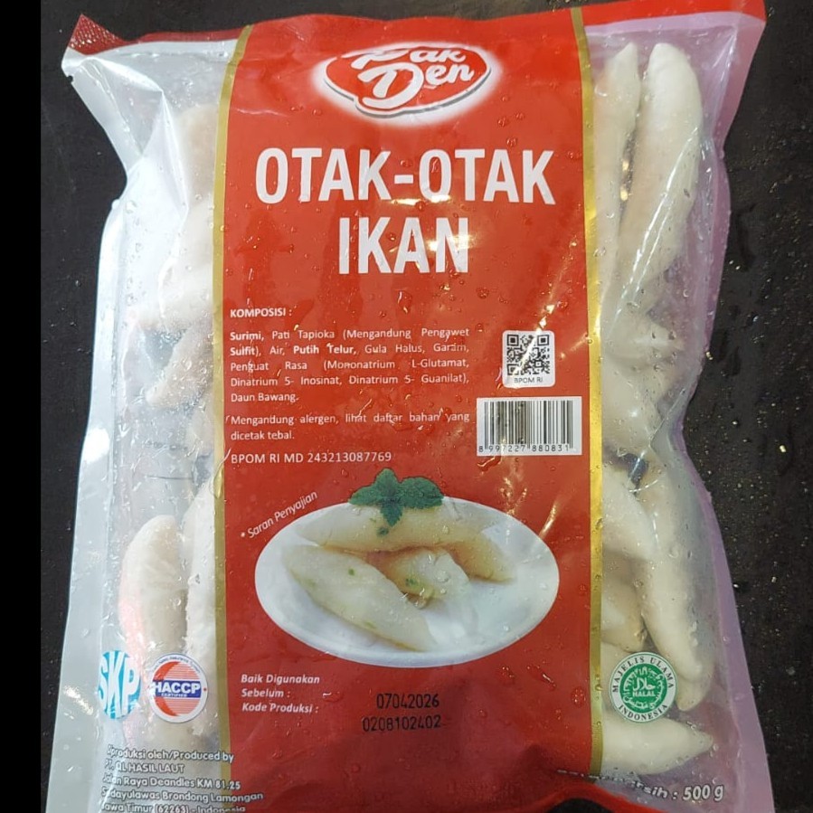 

Pak Den otak otak ikan 500 gr