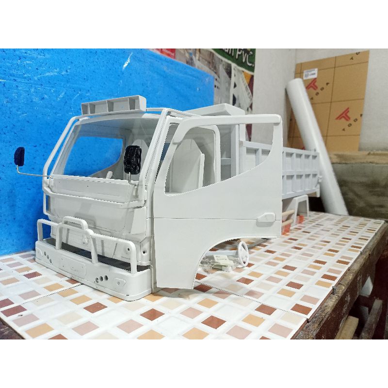 READY MINIATUR KABIN DAN BAK DUMP SPEK OFF ROAD SKALA 1:10