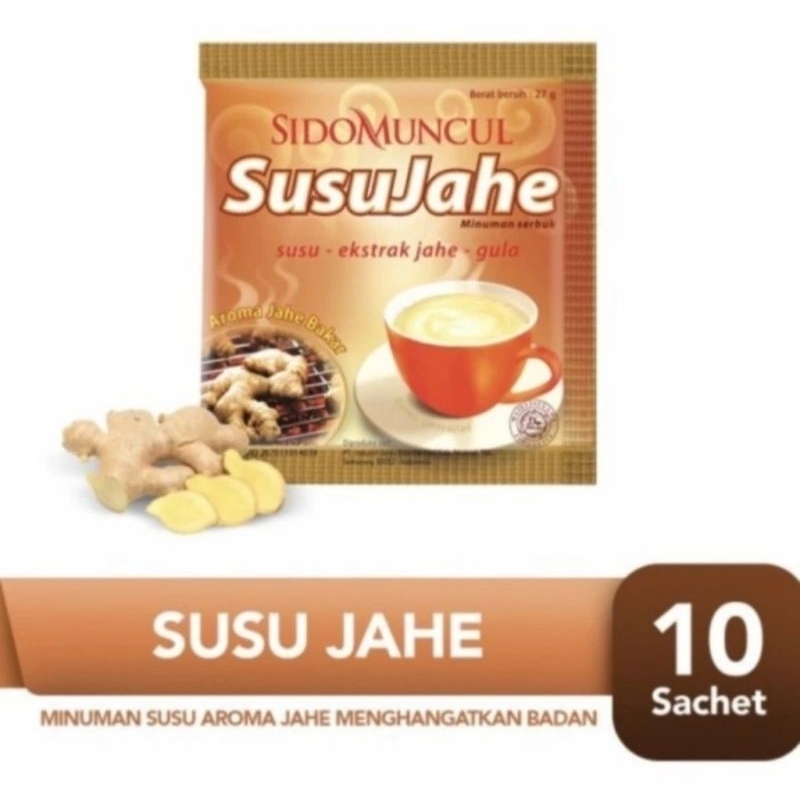 

minuman serbuk Susu Jahe Sidomuncul kemasan 1renceng isi 10pcs