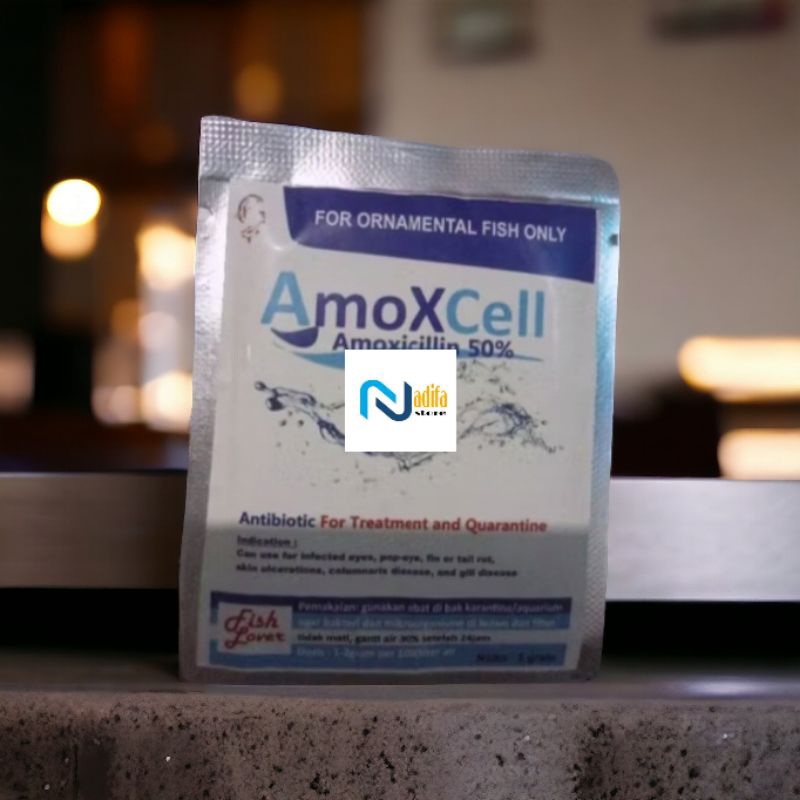 Amoxcell obat ikan karantina antibiotik / amoxicillin / amoxcell / amoxcel / antibiotik ikan