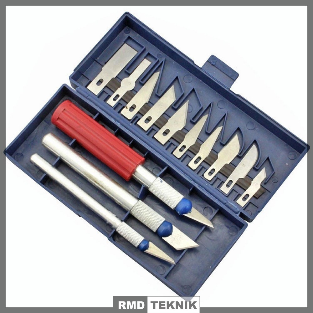 

Set Pisau Ukir Seni 13 pcs dan 3 Handle