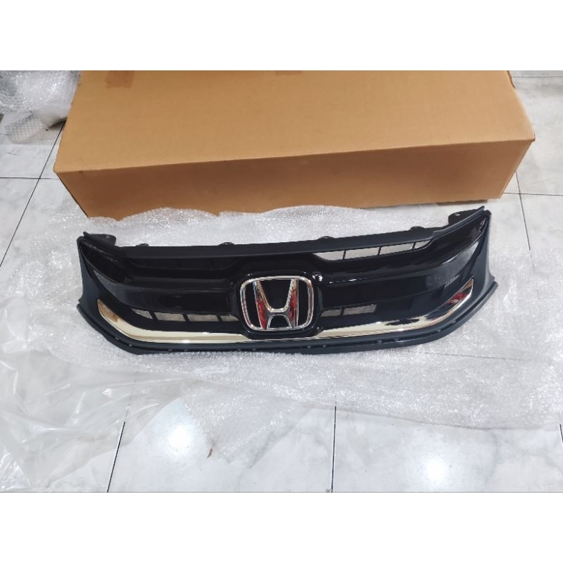 base grill grille komplit bumper atas honda brio 2016 2017 2018 ori