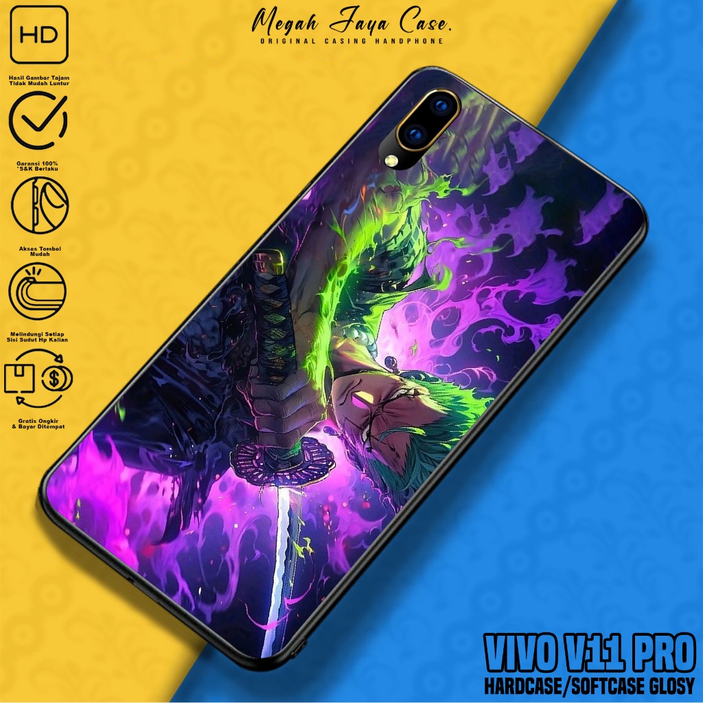 Softcase VIVO V11 PRO - Case Hp VIVO V11 PRO Motif Roronoa Zoro - Casing Hp VIVO V11 PRO -  Silikon 