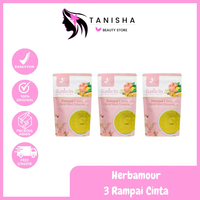 

3 PCS Ramcin Rampai Cinta Minuman Kesehatan Herbamour Herbalov