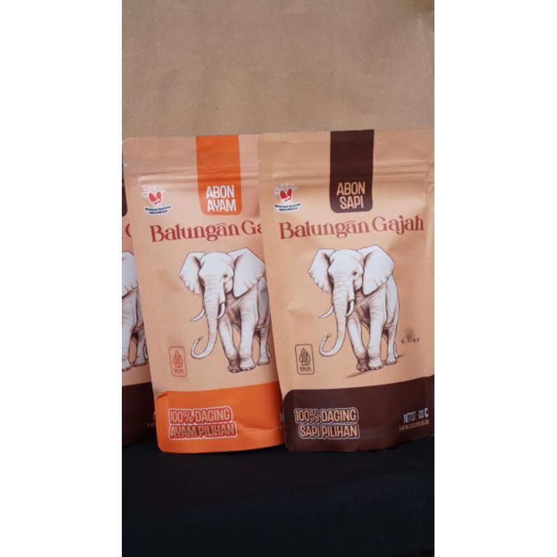 

ABON ASLI DAGING AYAM BALUNGAN GAJAH PAKET 2PCS ORIGINAL