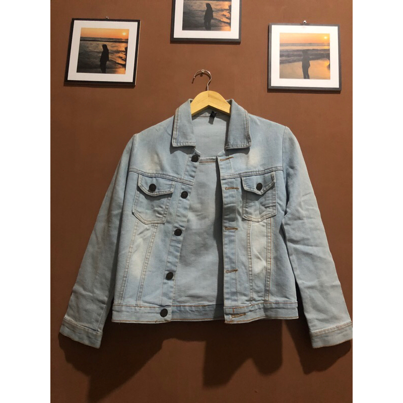 Jaket Jeans Denim Light Blue