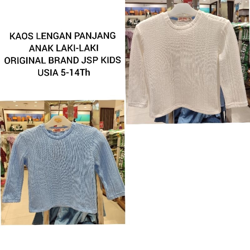KAOS LENGAN PANJANG ANAK LAKI-LAKI ORIGINAL BRAND JSP KIDS (5-14Th) J232