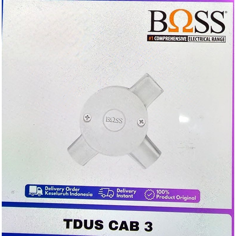 T-DOS BOSS CABANG 3 PUTIH/HITAM