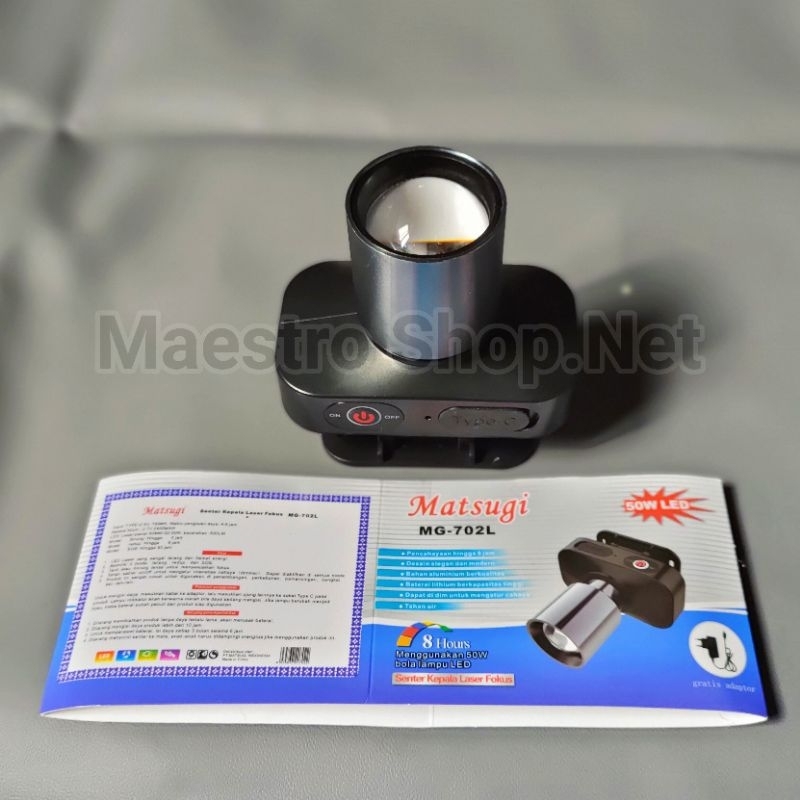 Senter Kepala Super Terang 50 Watt Zoom