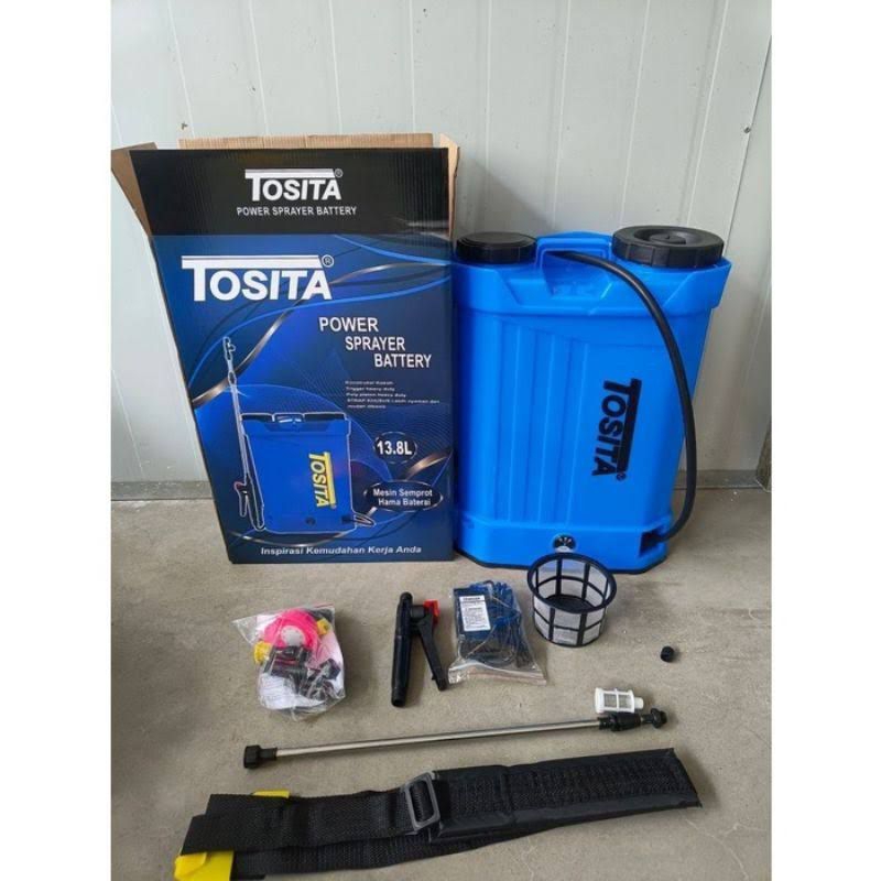 SPRAYER ELEKTRIK BATT TOSITA 13,8L / SEMPROTAN HAMA CES BATTRE /ALAT SEMPROT TANAMAN