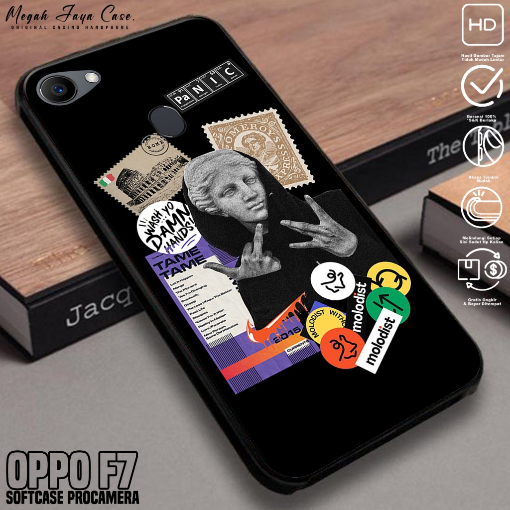 Case OPPO F7 - Softcase Hp OPPO F7 Motif Estetik - Casing Hp Oppo F7 -  Silikon Hp Oppo F7 - Kondom 