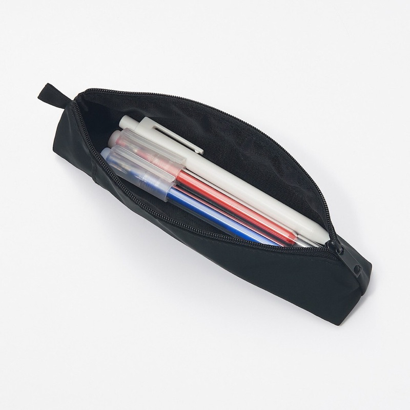 

original MUJI Polyester Pen case with pocket Black