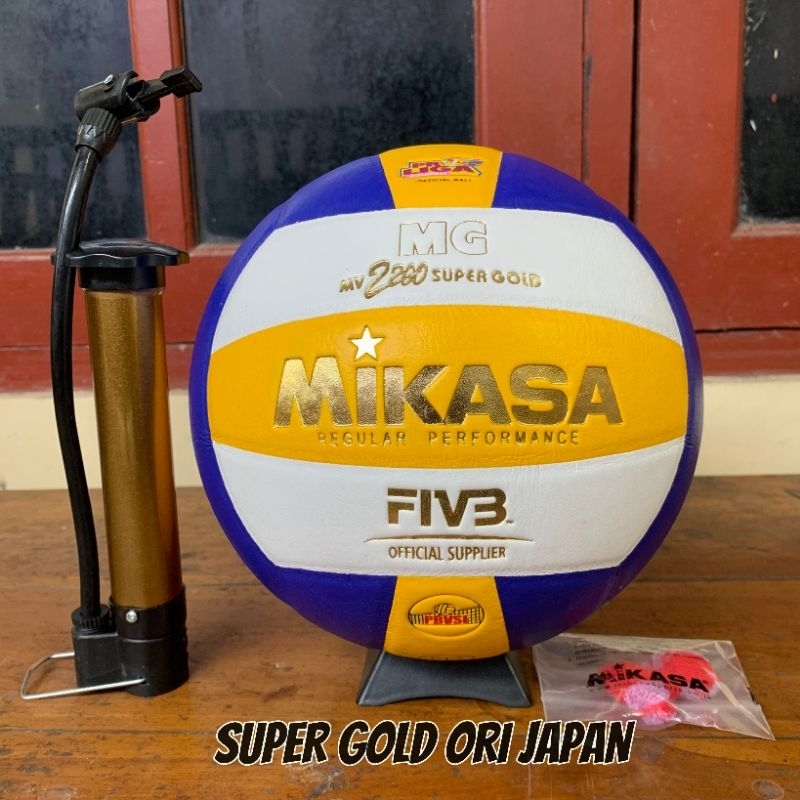 bola voli mikasa super gold/mikasa gold original japan volly