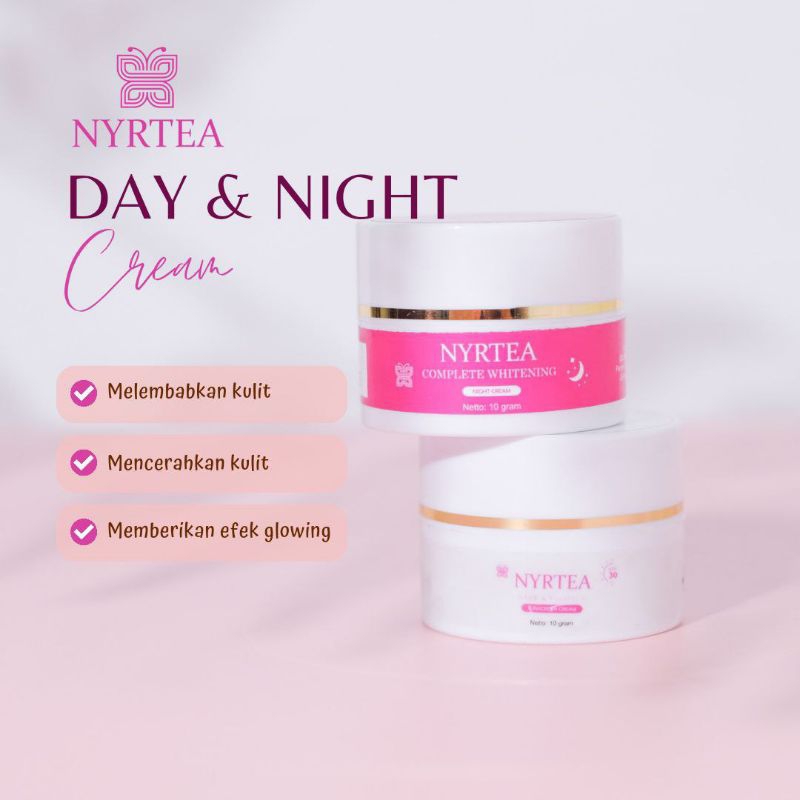 PAKET JOIN NYRTEA - 1 Box Night and Day Cream  (Cream Malam & Cream Siang) Hak Usaha / Pin