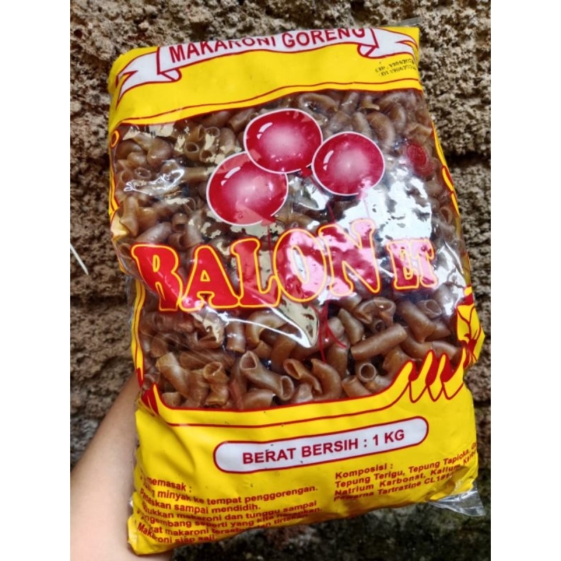 

Makaroni Goreng Mentah Cap Balon Kemasan 1 Kg