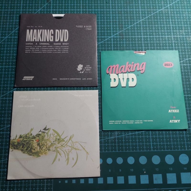 PRELOVED ATEEZ DVD SG23 SG24 ODE TO YOUTH making Hongjoong Seonghwa Yunho Yeosang Mingi Wooyoung Jon