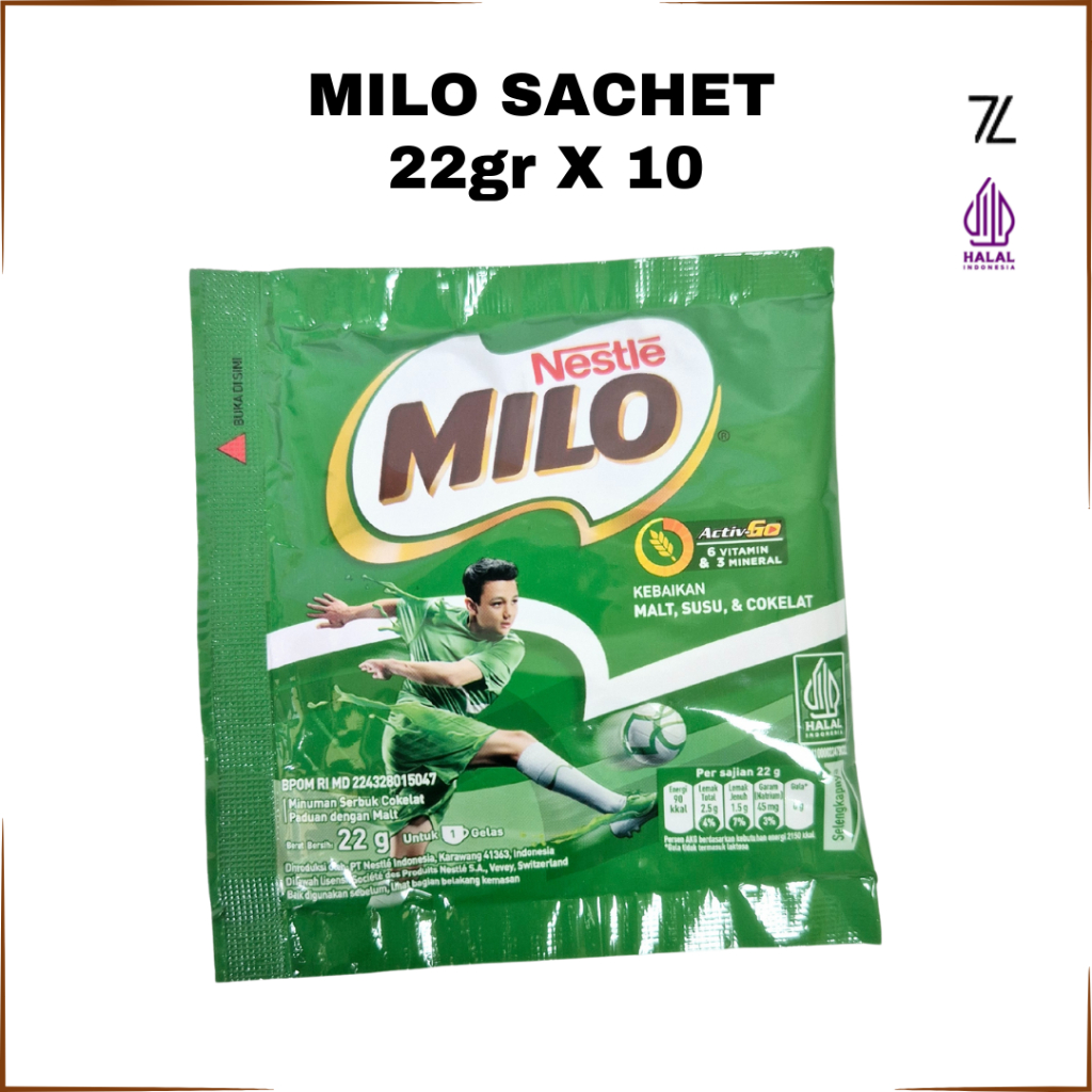 

Milo ActivGo Sachet 22gr Minuman Coklat Isi 10 Sachet