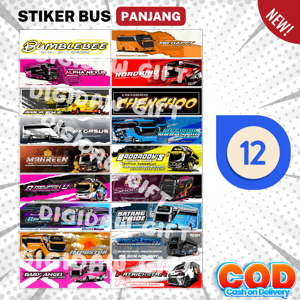 

[TERBARU] STIKER BUS MAUDI JB5 WINSPECTOR DORAEMON KENAROK CONAN BABYBOSS ALEENA KINANTI ANDROMEDA