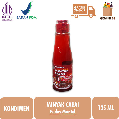 

Kondimen Minyak Cabai Spicy Chili Oil 135 ML Minyak Cabe Pedas