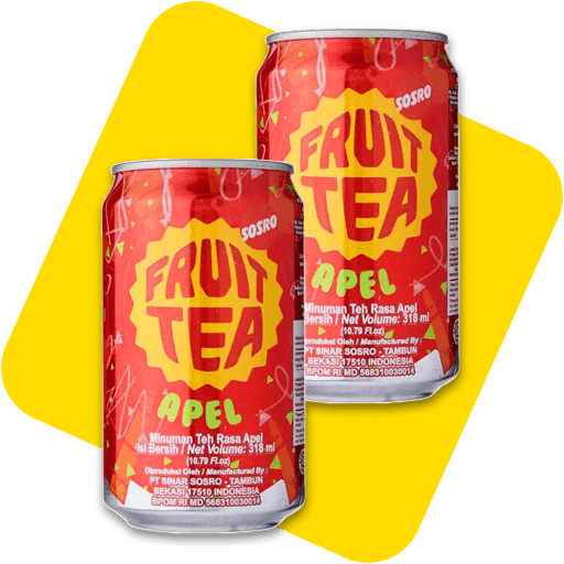 

Fruit Tea Sosro APEL KALENG 318 ml - 3 Pcs